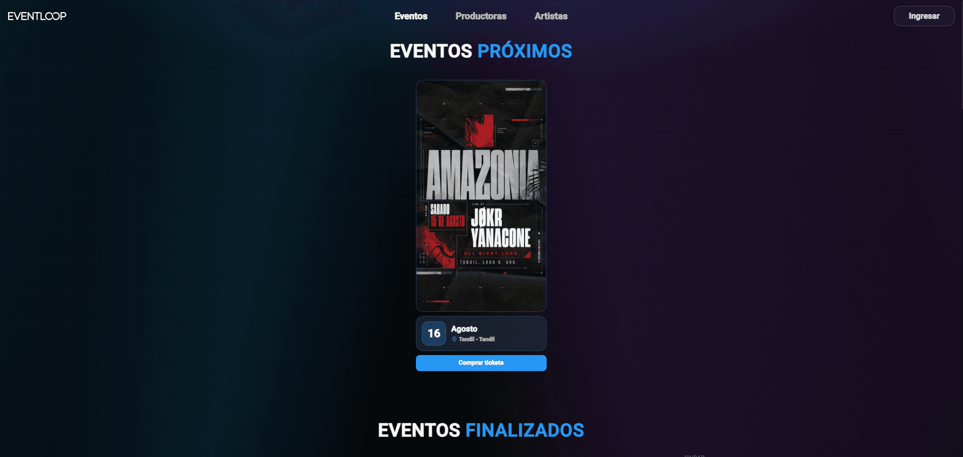 Captura del proyecto Event Loop
