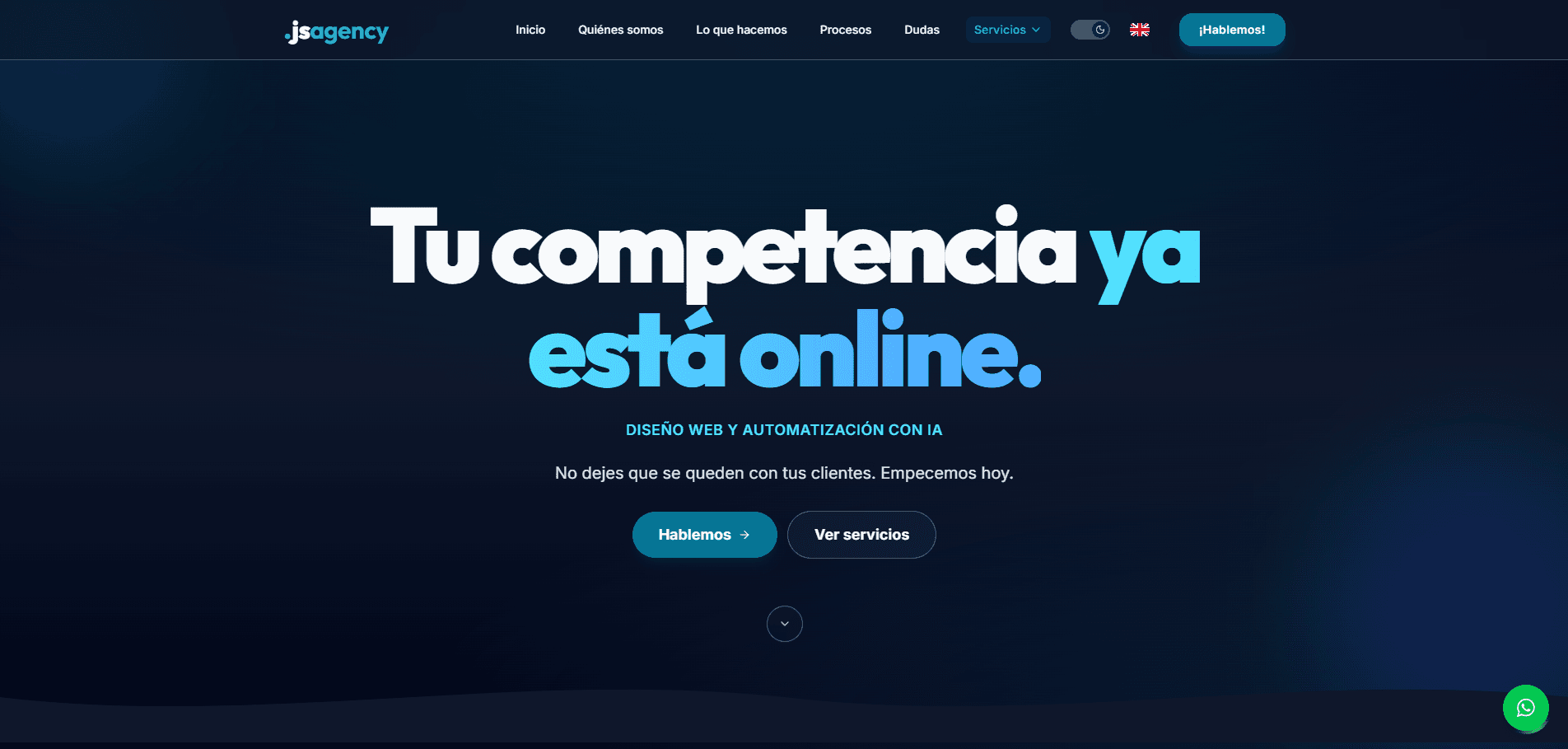 Captura del proyecto JS Agency