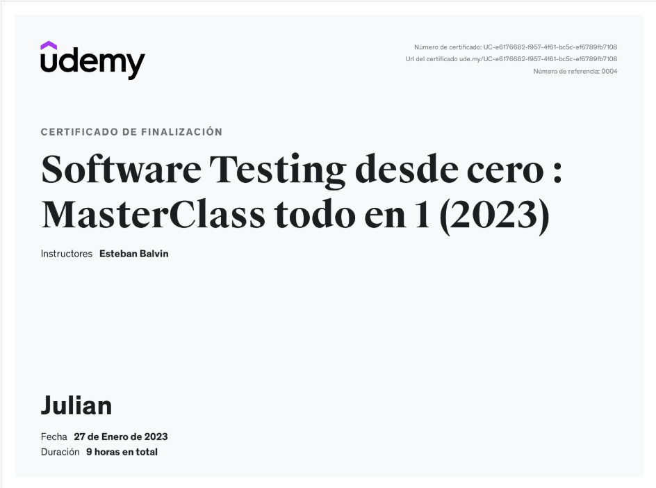 Software Testing Masterclass